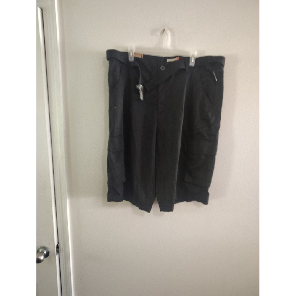 Denim & Rivets Mens Black Cargo Shorts Size 42 Style MC5022 Utility Workwear
